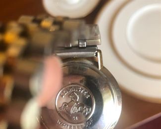 Back of Omega Seamaster watch