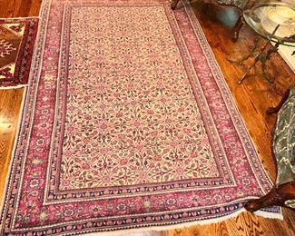 A little over 5x7 exceptional antique rug. Purchased from Togar Rugs   