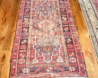 My favorite rug in house antique w great wear Persian rug. 3’8” x 5’ 