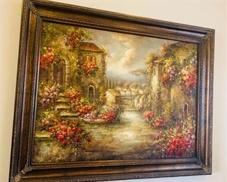 Large Chateau Painting