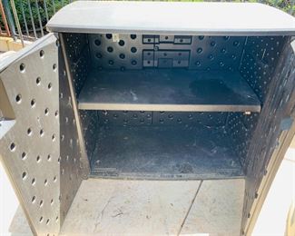 Inside Patio Storage Cabinet