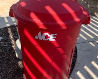 Red Trashcan