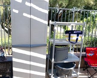 Rubbermaid Storage Cabinet / Plastic Shelf