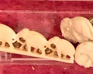 Bone Tie Tack / Cuff Links