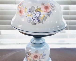 Blue Floral Vintage Lamp