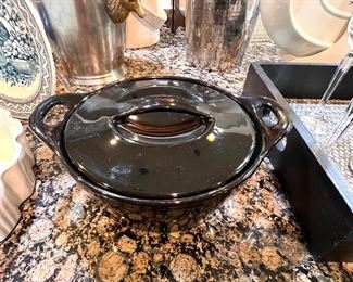 Corningware Creations black casserole dish