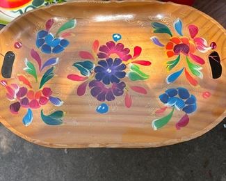 Beautiful wooden tray