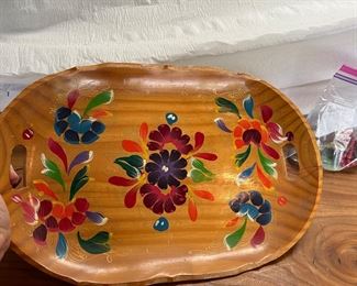 Beautiful wooden tray
