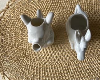 Elephant and donkey creamer