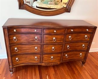 30% OFF -  Walter E. Smithe king bed - matching night stands and dresser w/mirror