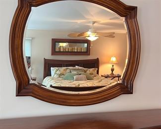 30% OFF -  Walter E. Smithe king bed - matching night stands and dresser w/mirror