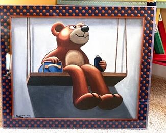 Artis Melvin McGee "Gently Down The Stream" - signed - 7/200 - framed in an acrylic frame