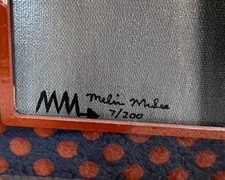 Artis Melvin McGee "Gently Down The Stream" - signed - 7/200 - framed in an acrylic frame