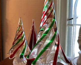 Murano Glass Christmas Trees