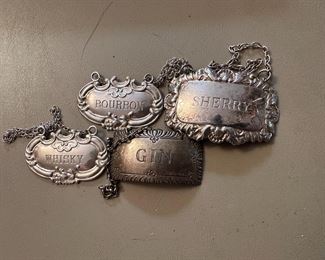 Sterling Silver Hard Alcohol Plates