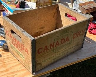 CANADA DRY WOOD CRATE