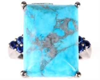 Turquoise sterling ring