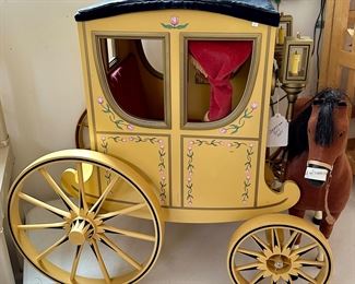 American Girl Doll Horse Drawn Coach with Horse