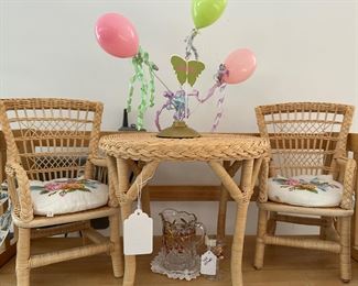 American Girl Doll Wicker Set