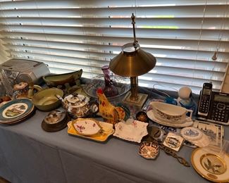 Some of the decorative dishes are shown in this photo.