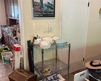 This wire rolling serving cart can be useful in a lot of ways.