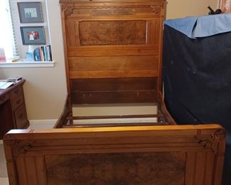 Full-size antique bed