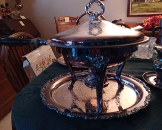 Silver chafing dish