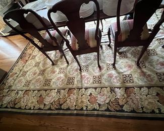 44. Floral Needlepoint Rug (9' x 12')