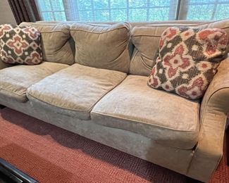 65. A. Rudin 3 Cushion Sofa (96" x 38" x 33") (as is)