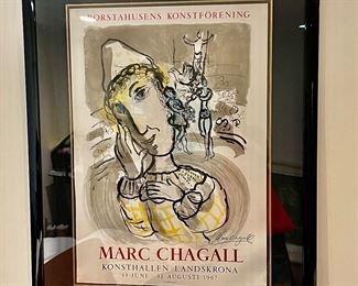129. Marc Chagall signed Poster "Porstahusens Konstforening"
