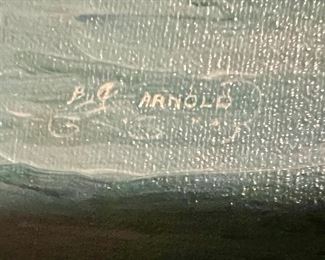 94. "Fair Winds" Painting by J. Arnold (40" x 28")