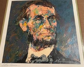 131. Signed LeRoy Neiman Lithograph of Abraham Lincoln 247/750