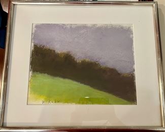 145. Abstract Pastel on Paper "Declivity Revisited" 2005 Signed by Wolf Kahn (21.5" x 17.5")
