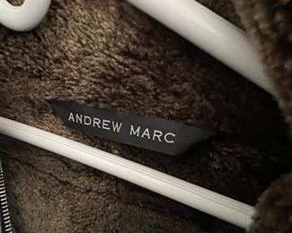 Andrew Marc Men's Leather Bomber Jacket