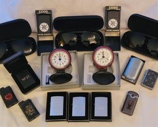 Marlboro Collectibles-Nikon sunglasses, Zippo lighters, Swiss Army by Victorinox travel clocks and more