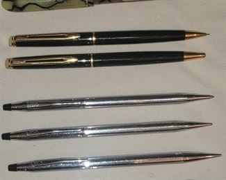 Vintage Grieshaber with 14K nib and pen/pencil sets (Waterman and Cross)