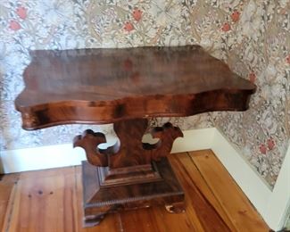 antique mahogany game table