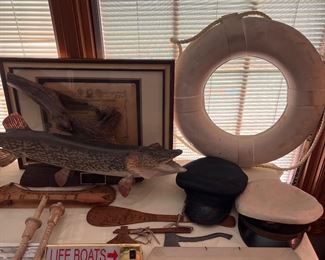 life ring , captains hats