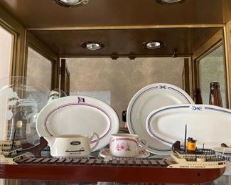 selection of antique dishes from the D & C lines, Ford 