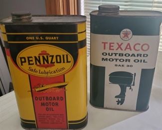 Vintage outboard motor oils #Texaco#Penzoil 