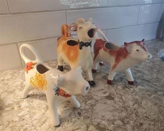 Ceramic cows