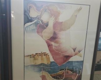 original signed dated lithograph 