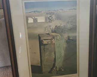 signed lower left lithograph 