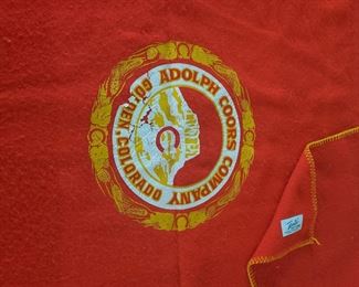 Coors Brewing bar cloth