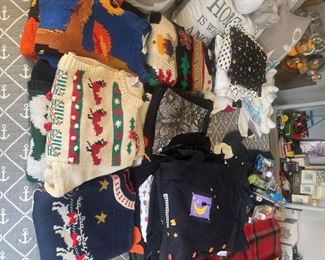 Vintage Christmas and holiday sweaters