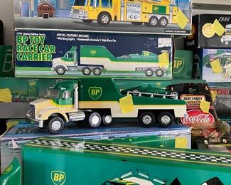 BP toy trucks 