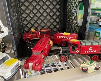 Texaco collection of toy trucks 