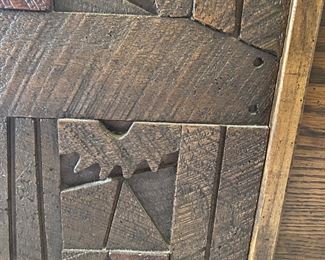 detail of the Lane Cedar chest 