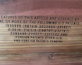 patents on the lane cedar chest 