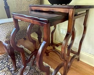 Set of nesting tables.  Exclusively for Milling Road (A division of Baker Furniture)  
